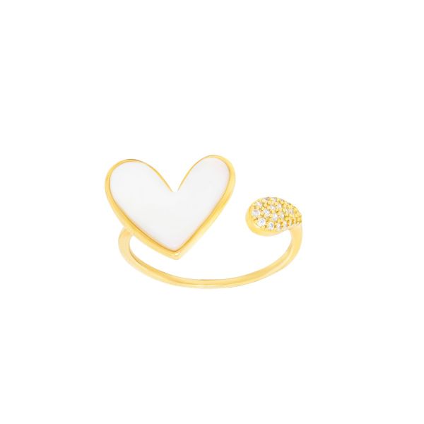 Anello in Argento Cuore - Regolabile