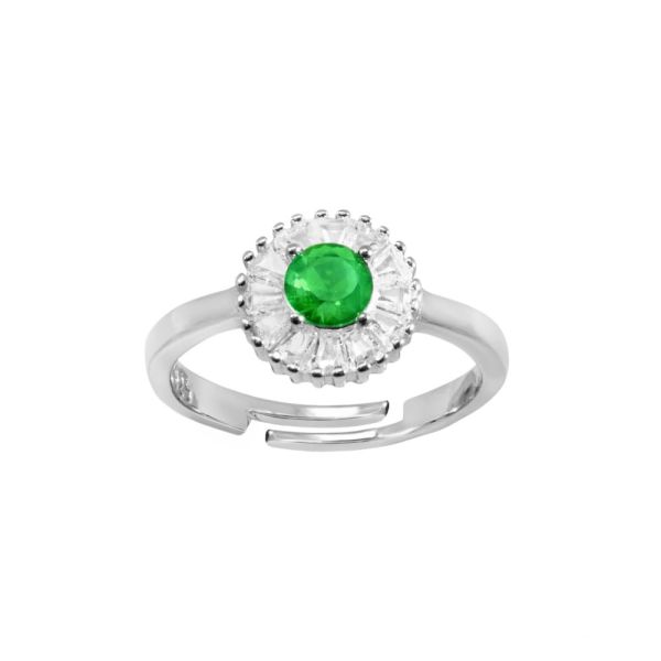 Anello in Argento Pavé - Regolabile