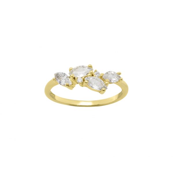 Anello in Argento Zirconi