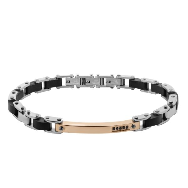 Bracciale in Legno e Acciaio
