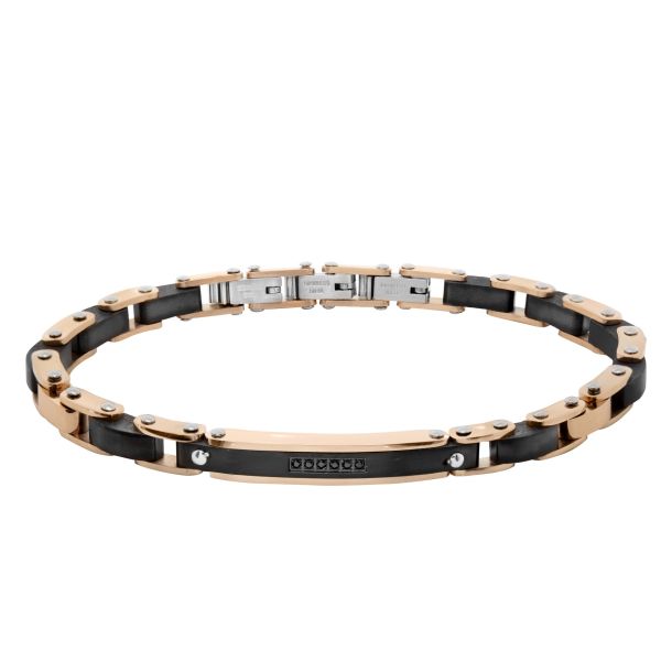 Bracciale in Legno e Acciaio
