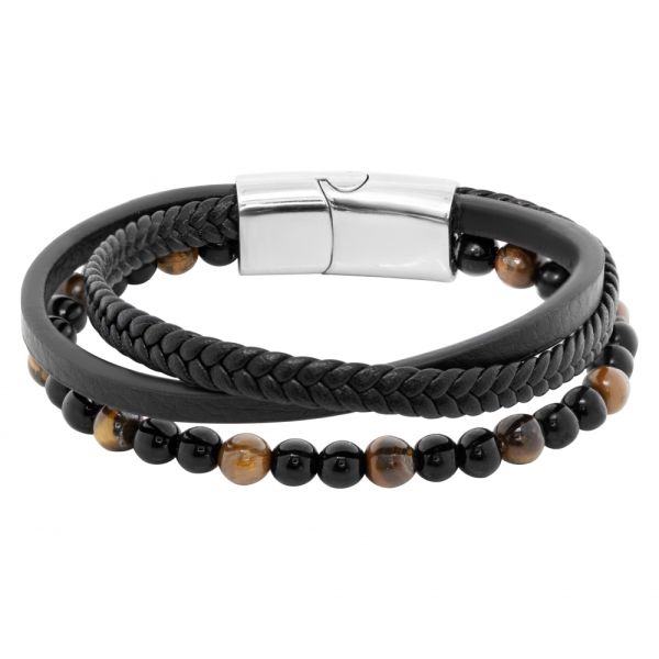 Bracciale Occhio di tigre e Onice