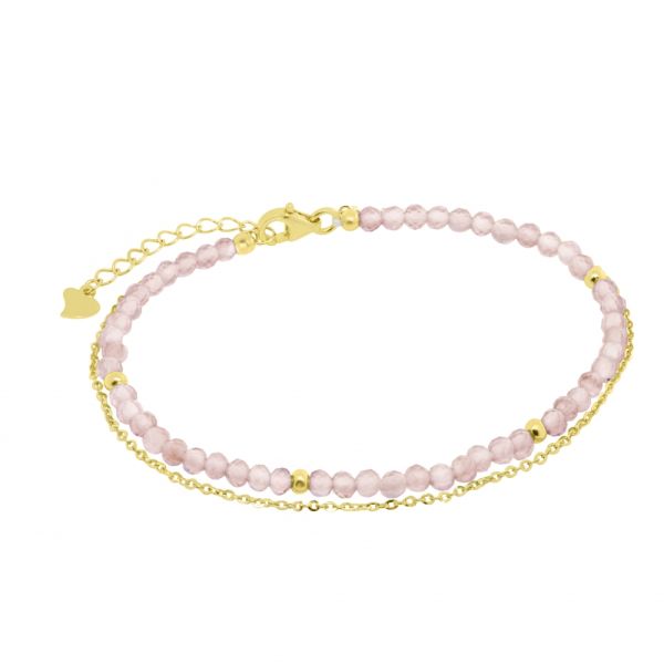 Bracciale in Argento Opale rosa
