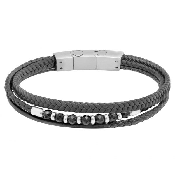 Bracciale in Acciaio e Corda
