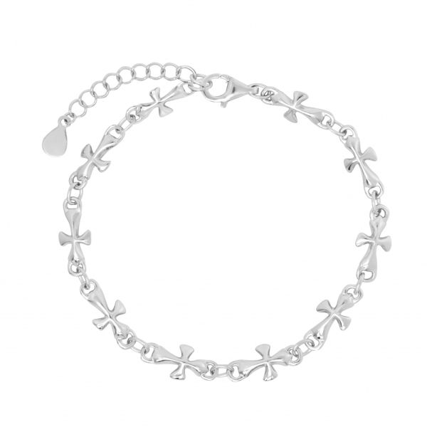 Bracciale in Argento Croce