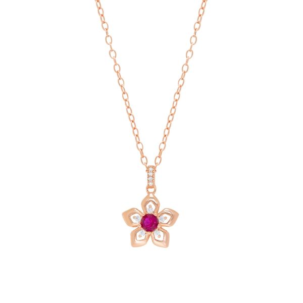 Girocollo in Argento Fiore