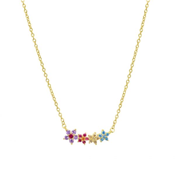 Girocollo in Argento Fiori