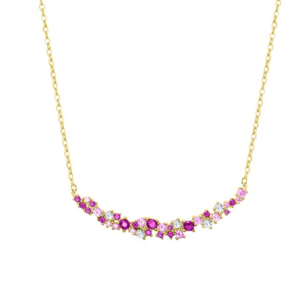 Girocollo in Argento Pietre multicolore