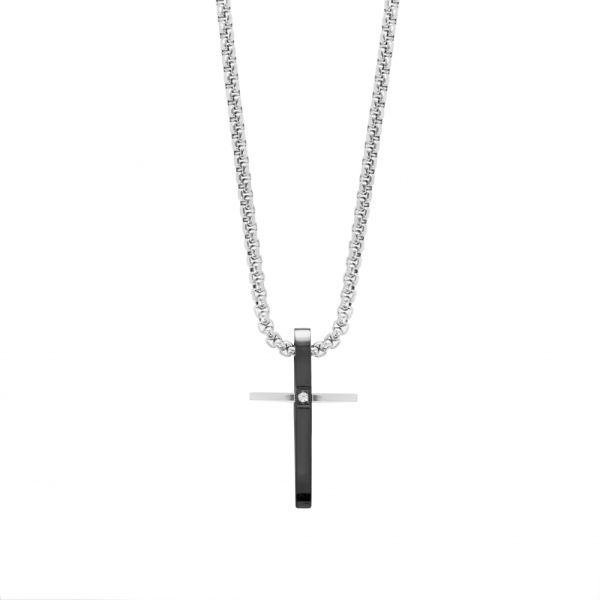 Girocollo in Acciaio Croce