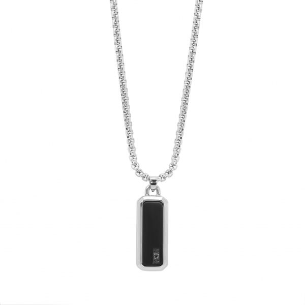 Girocollo in Acciaio Piastrina