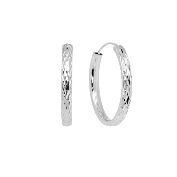 Orecchini in Argento Cerchio 20 mm