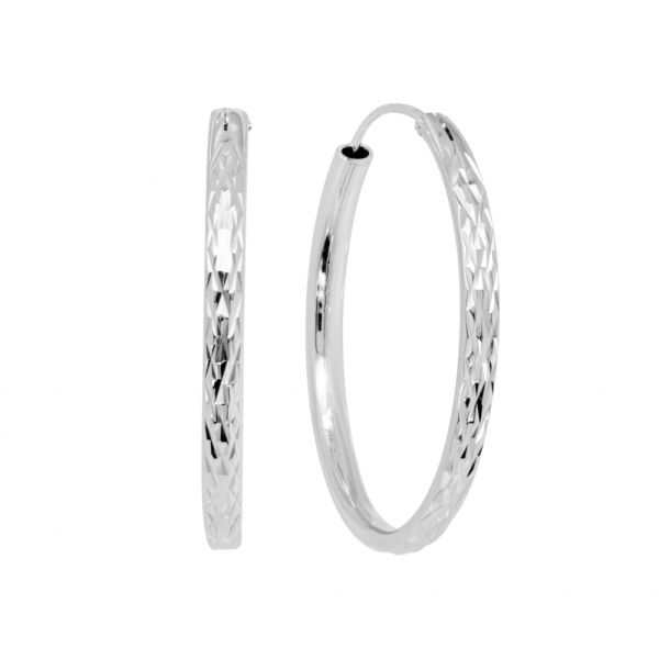 Orecchini in Argento Cerchio 30 mm