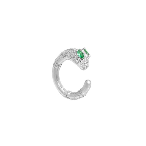 Ear Cuff in Argento Serpente