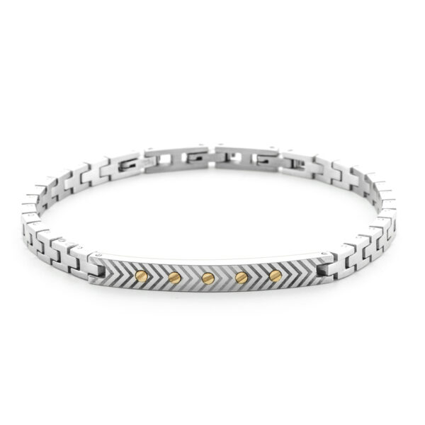 Bracciale Acciaio e Oro