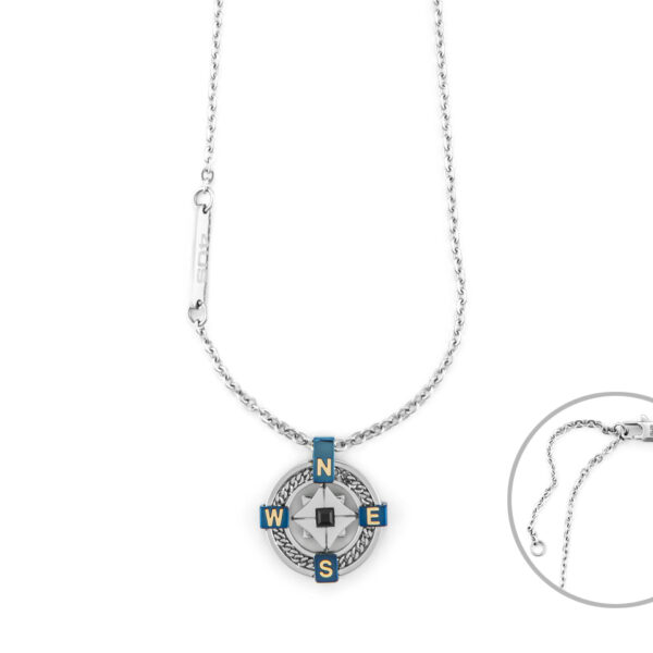 Girocollo Bussola Acciaio e Oro