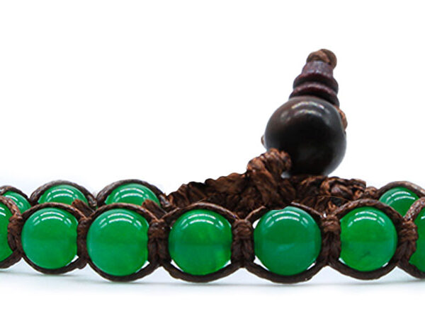 Bracciale Tibetano Agata verde 6mm