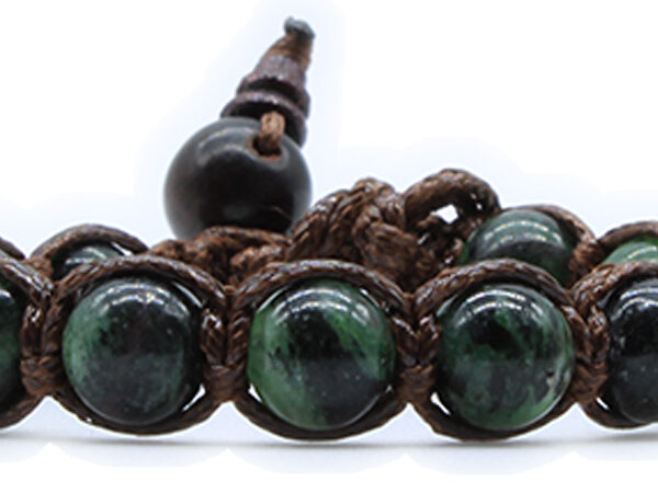 Bracciale Tibetano Zoisite rubino 8mm
