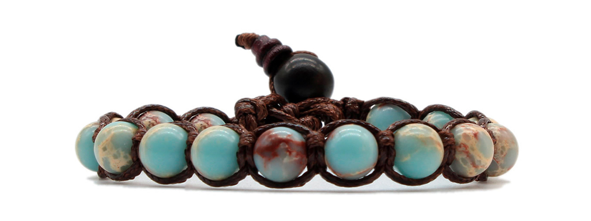 Bracciale Tibetano Agalmatolite 8mm