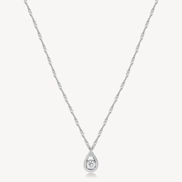 Girocollo Ribbon Cristallo bianco