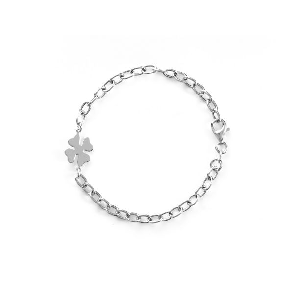 Bracciale in Argento con Quadrifoglio