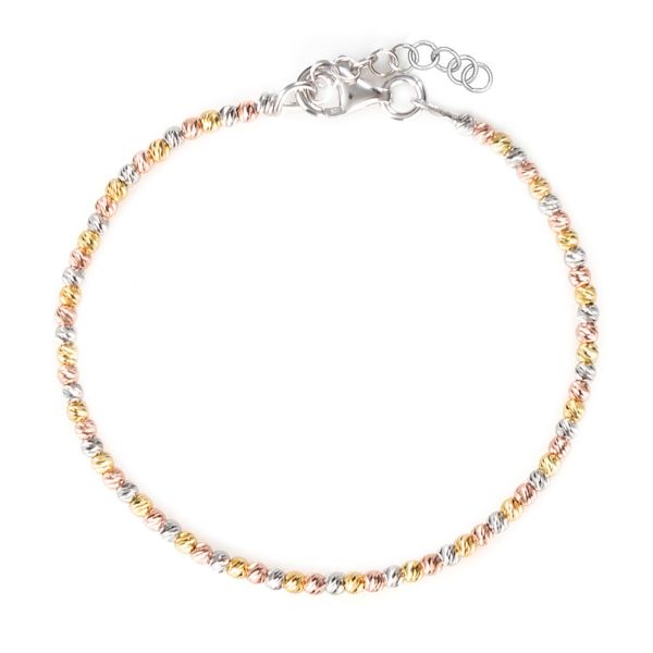 Bracciale in Argento Tricolore