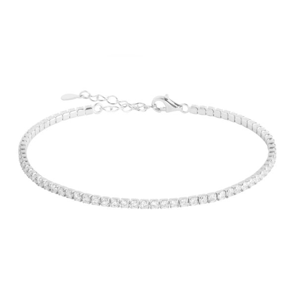 Bracciale Tennis in Argento 2 mm