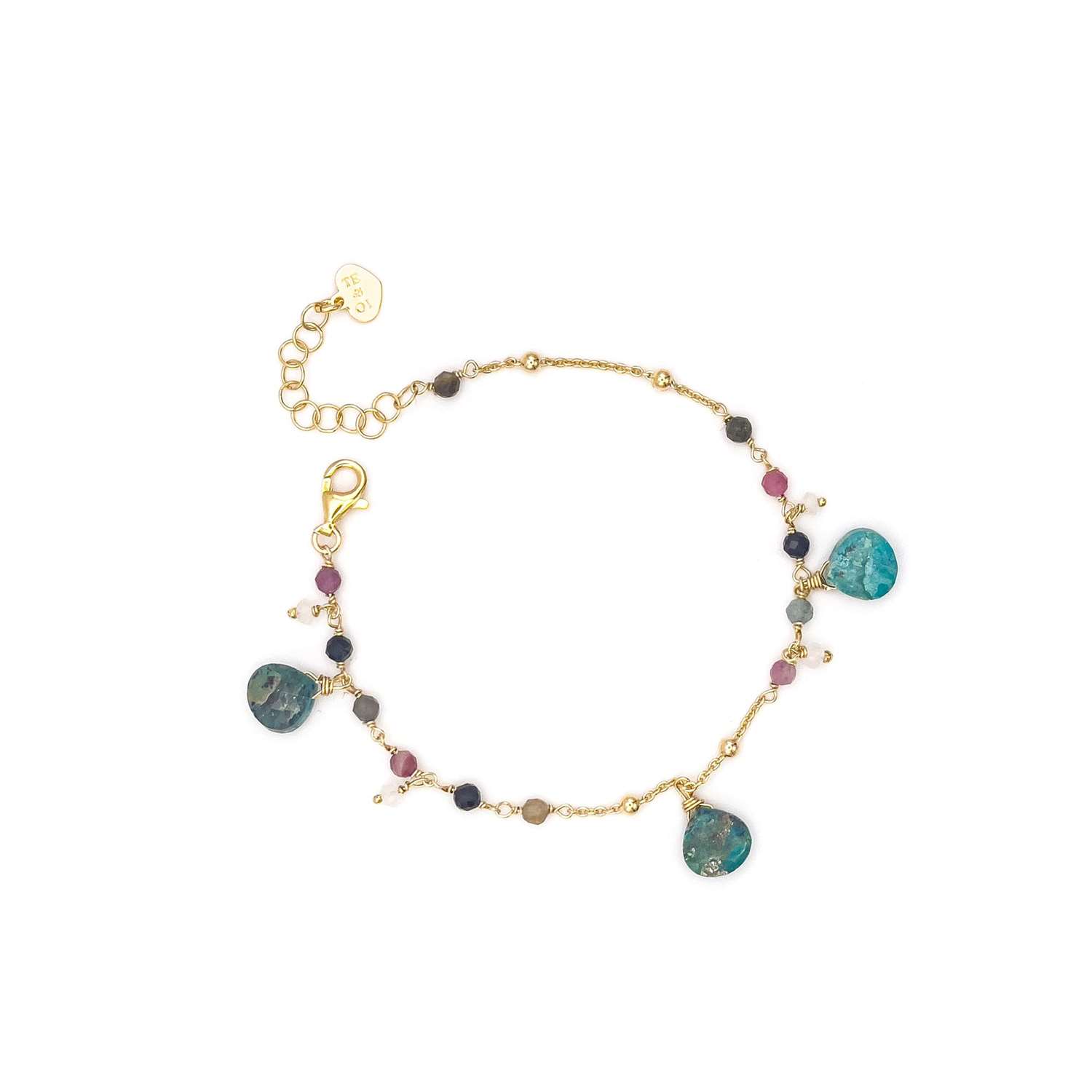 Bracciale Apatite Tormalina Labradorite