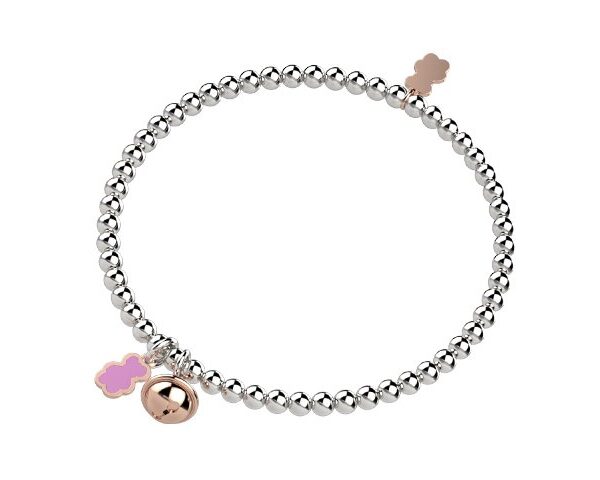 Bracciale elastico Orsetto rosa