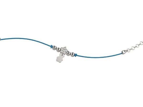Bracciale Laccio azzurro Stella