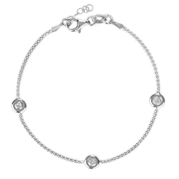 Bracciale in Argento Zirconi