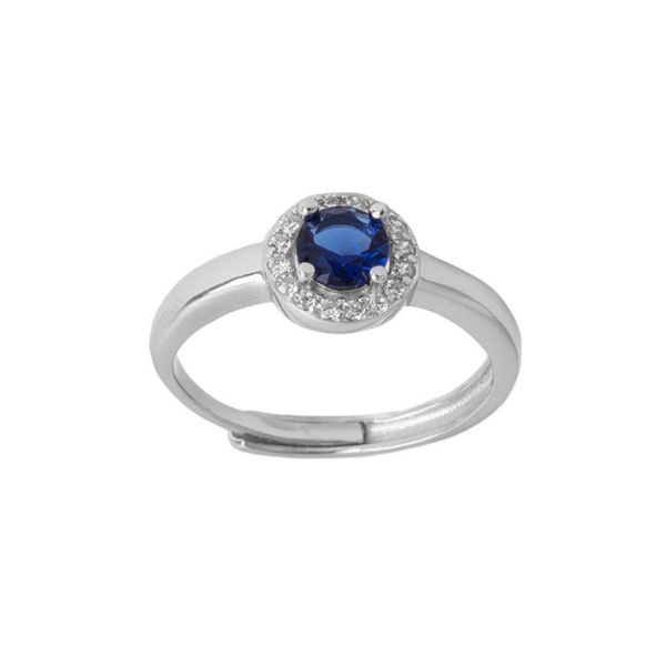 Anello in Argento con Pietra blu