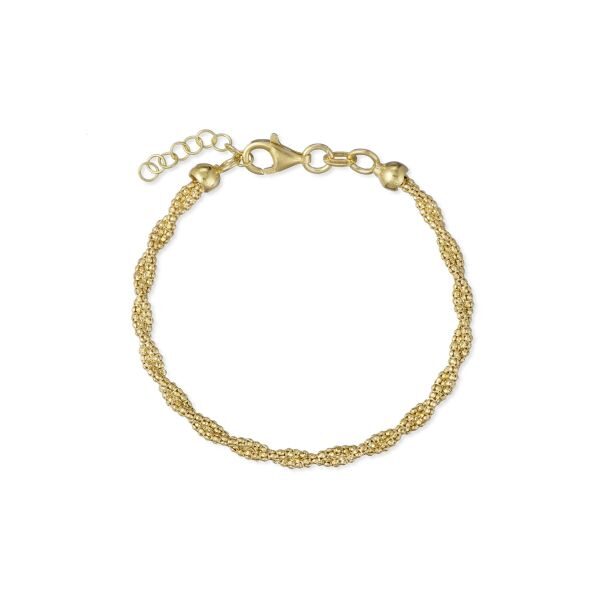 Bracciale in Argento giallo Spirale