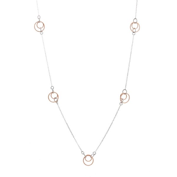 Collana in Argento Bicolore
