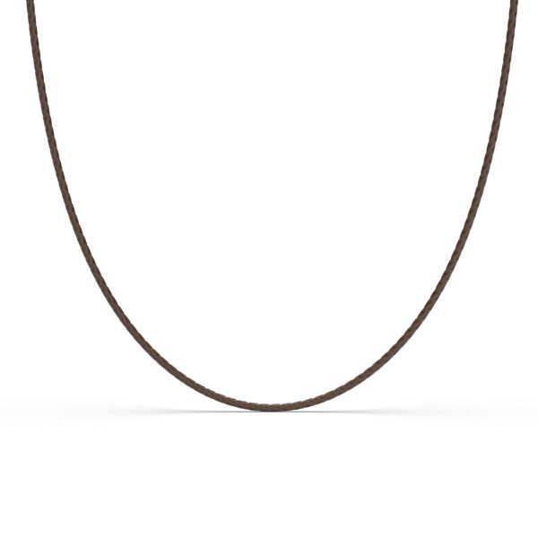 Collana in Cuoio naturale Marrone 40 cm