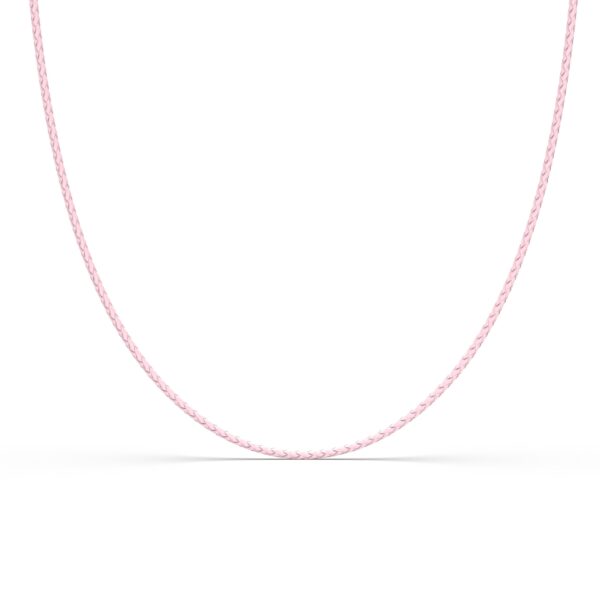 Collana in Cuoio naturale Rosa 40 cm