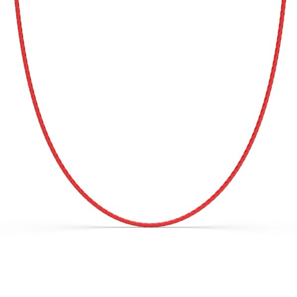 Collana in Cuoio naturale Rosso 40 cm