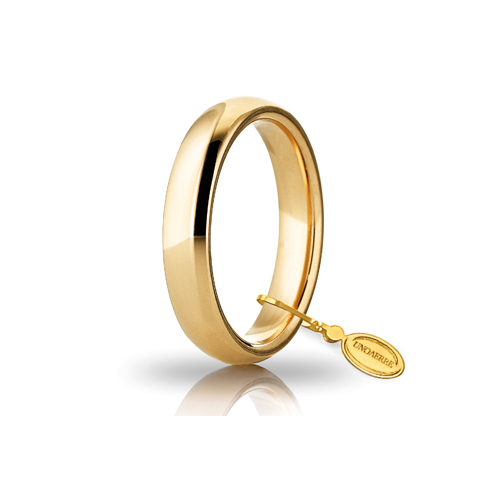 Fede Nunziale Comoda mm 4 in oro giallo