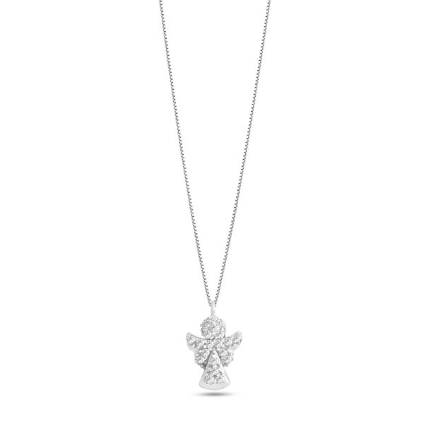 Girocollo in Oro bianco Angioletto