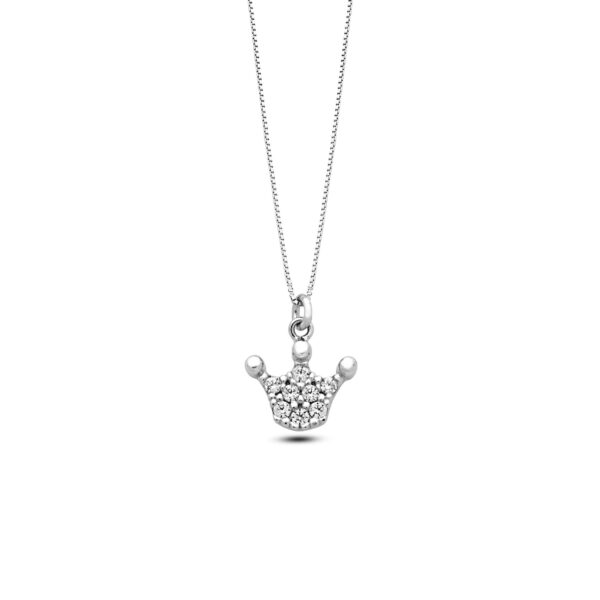 Girocollo in Oro bianco Corona