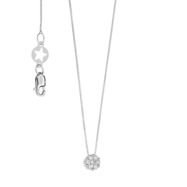Girocollo Punto luce Oro e Diamante p.ct.10