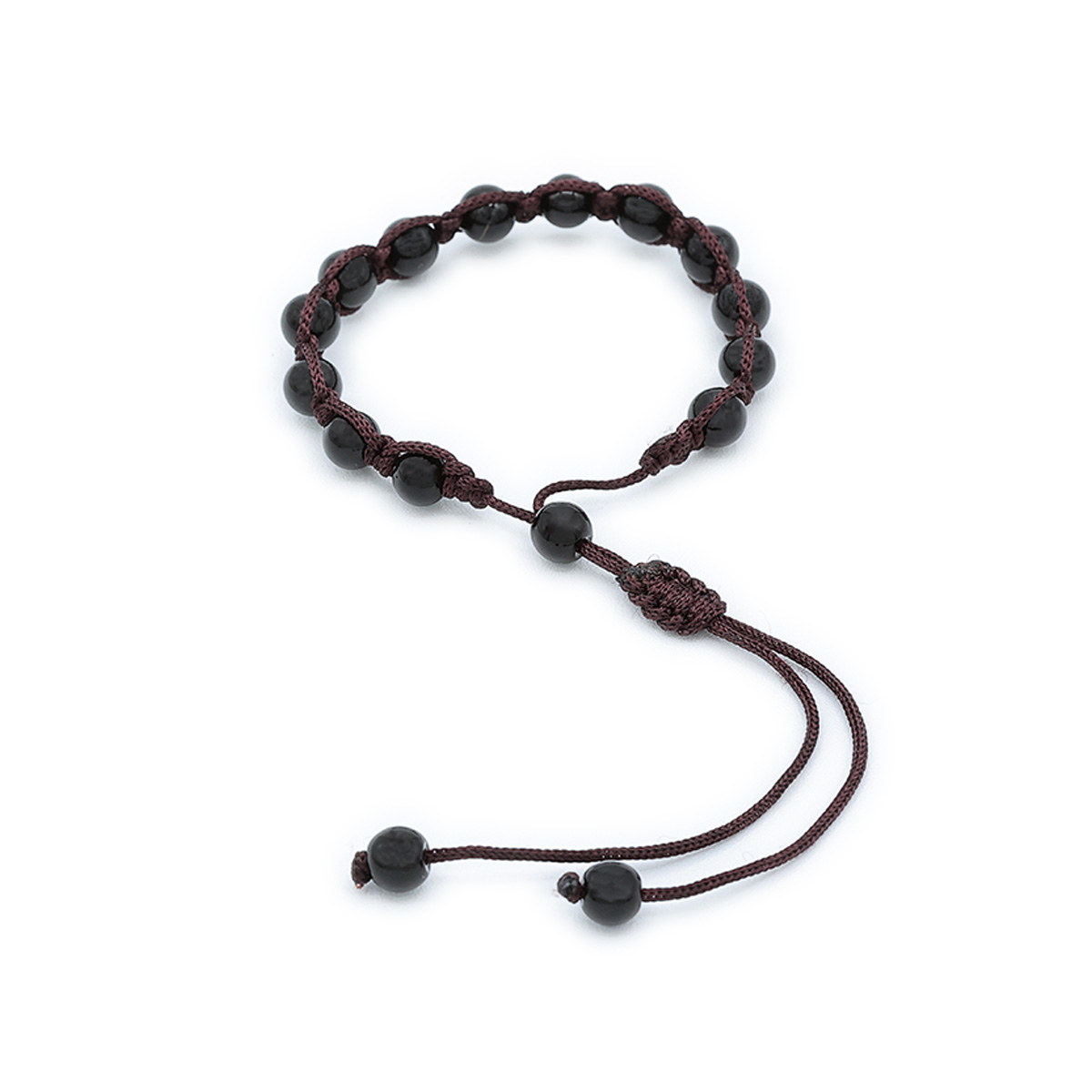 Bracciale Tibetano Onice nera 6mm
