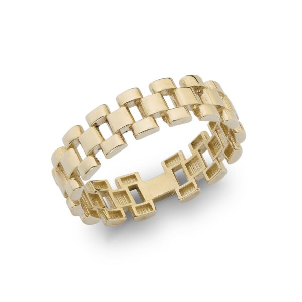 Anello Catena Oro giallo 9 karati