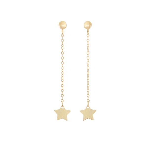 Orecchini Stella Oro giallo 9 karati