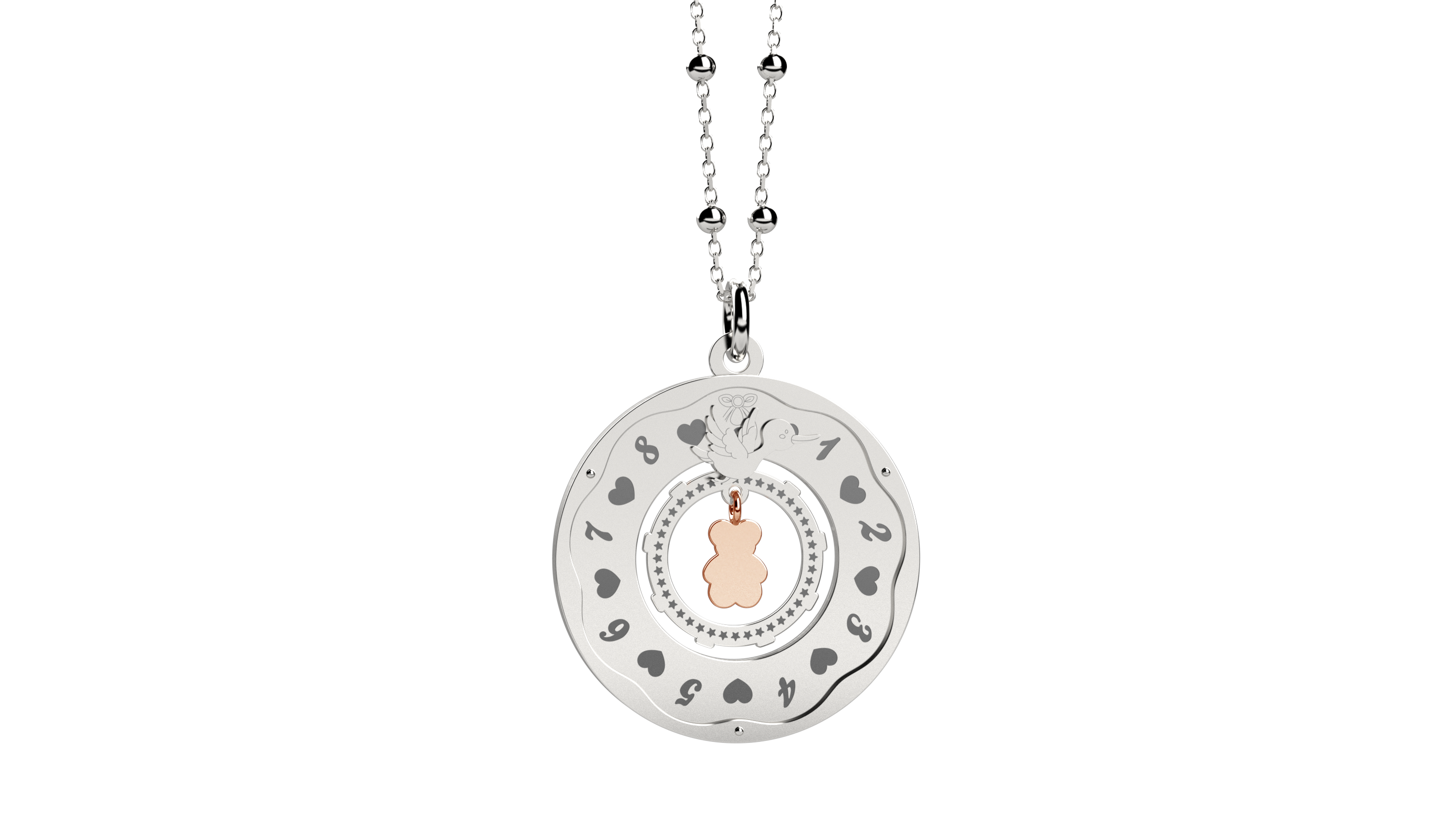 Collana Orologio della vita in Argento