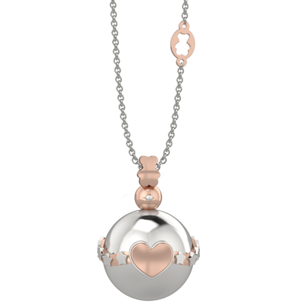 Chiama angeli in Argento Cuore e stelle