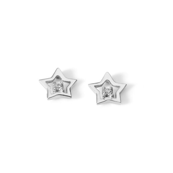 Orecchini in Oro bianco Stella