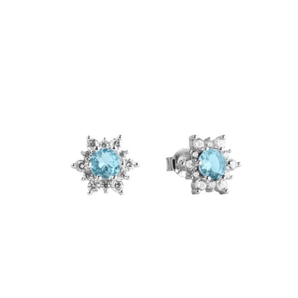Orecchini in Argento con Pietra azzurra