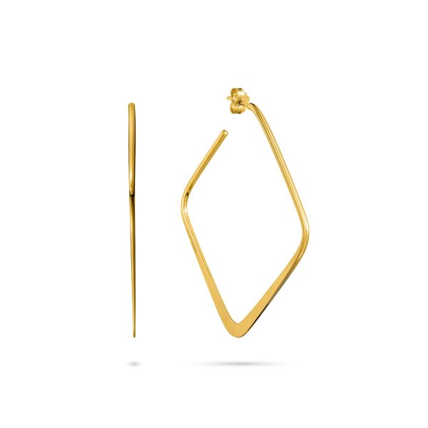 Orecchini in Argento Quadrato grande