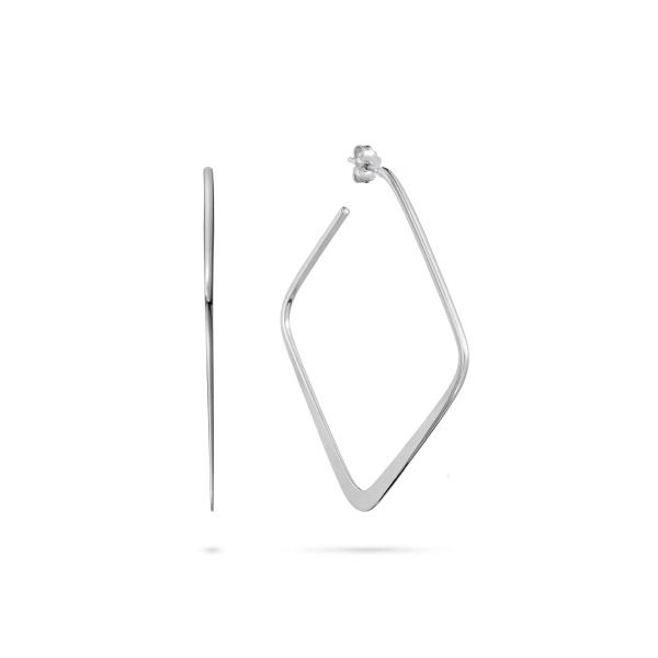 Orecchini in Argento Quadrato grande