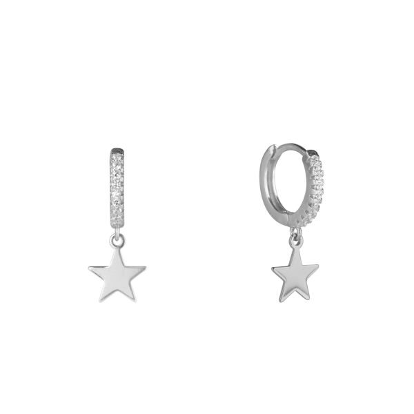 Orecchini in Argento Stella pendente
